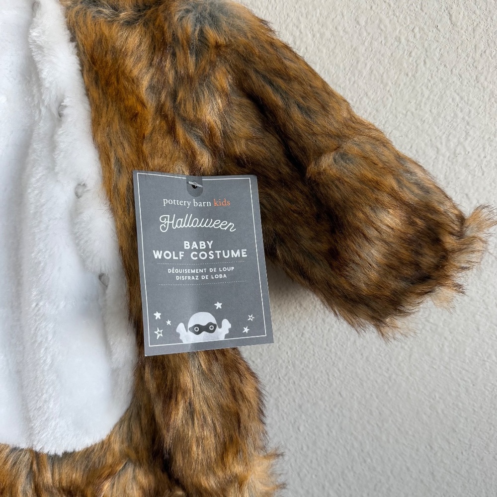 NWT Pottery Barn Wolf Costume size 0-6M - Picture 6 of 8